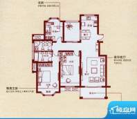 天虹世纪城高层C户型面积:125.00平米