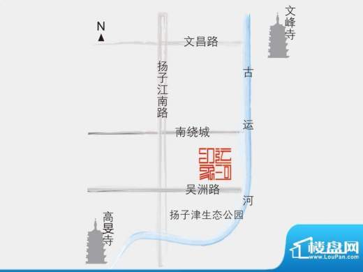 江扬运河印象交通图