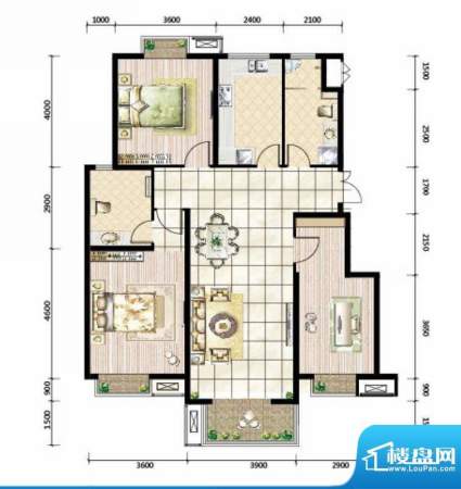 中国铁建未来城6#楼面积:129.60平米