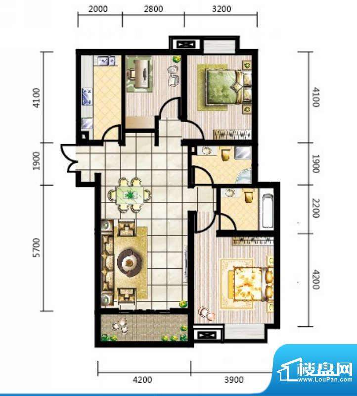 中国铁建未来城10#楼面积:117.00平米