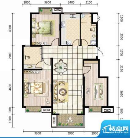 中国铁建未来城7#楼面积:129.60平米