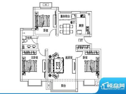 福泰新都城B1户型(3面积:118.64平米