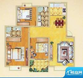 奥体清华苑多层C-1户面积:93.00平米