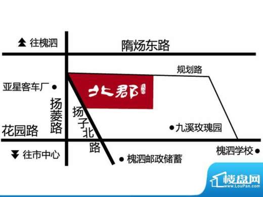 庆峰北郡交通图