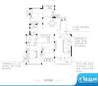 太湖东郡A3户型 3室面积:130.00平米