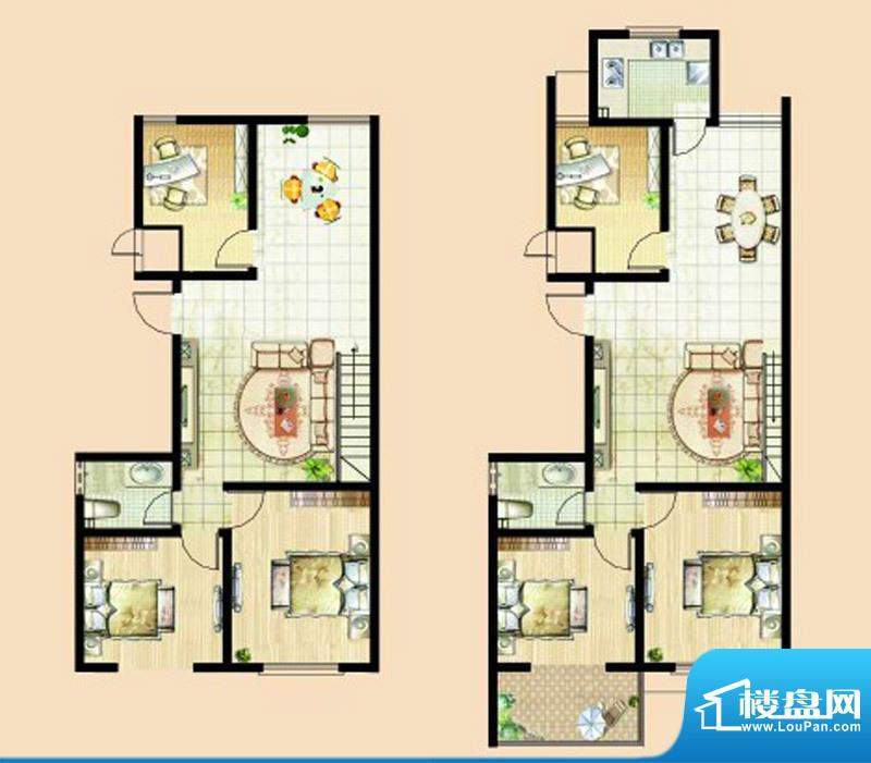 文华美景空中别墅M2面积:198.76平米