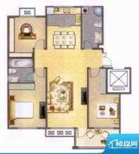 左岸人家K4户型 3室面积:120.00平米