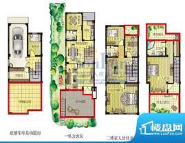 何桥润园双拼别墅户面积:252.00平米