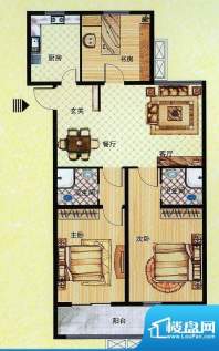 中央公园D户型 3室2面积:133.74平米