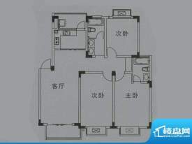 铂领公馆C户型 3室2面积:120.00平米