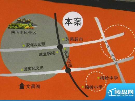 上上城交通图