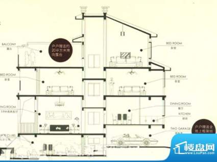 尚郡府独栋户型 8室面积:300.00平米