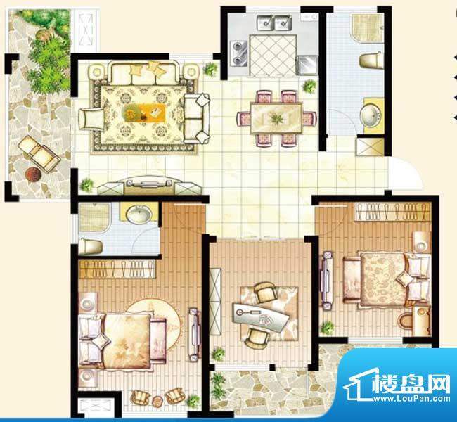 骏和玲珑湾三期c2户面积:113.00平米