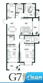 山语世家G7户型 3室面积:118.00平米
