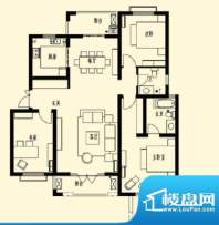 加州玫瑰园4F-D1 3室面积:130.00平米