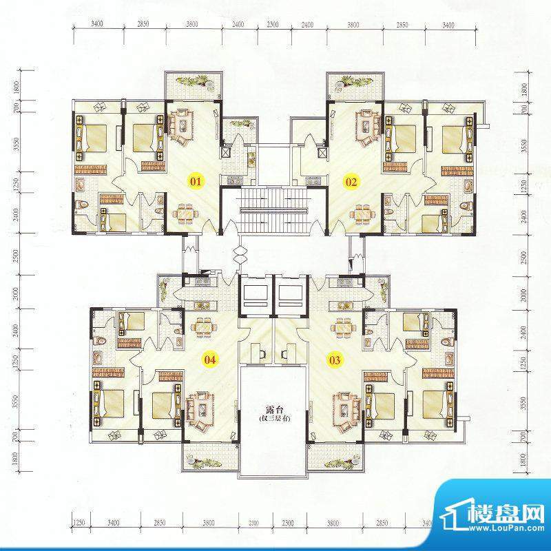 誉港湾花园1、3、4、面积:0.00m平米