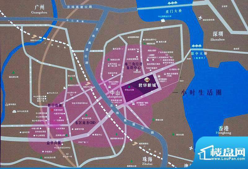 君华新城交通图
