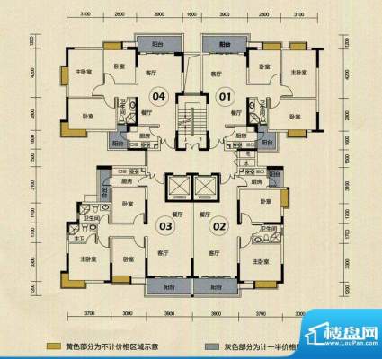 芳邻雅居8栋2门01、面积:90.36m平米