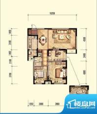 中海国际社区18F高层面积:105.00m平米