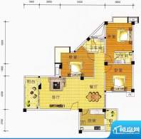 汉基花园7幢1座01户面积:117.88m平米