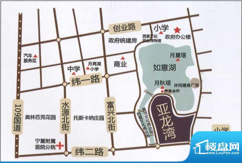 三鑫亚龙湾交通区位图