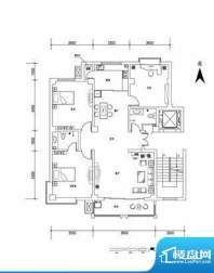 隆瑞园C户型 3室2厅面积:141.00m平米