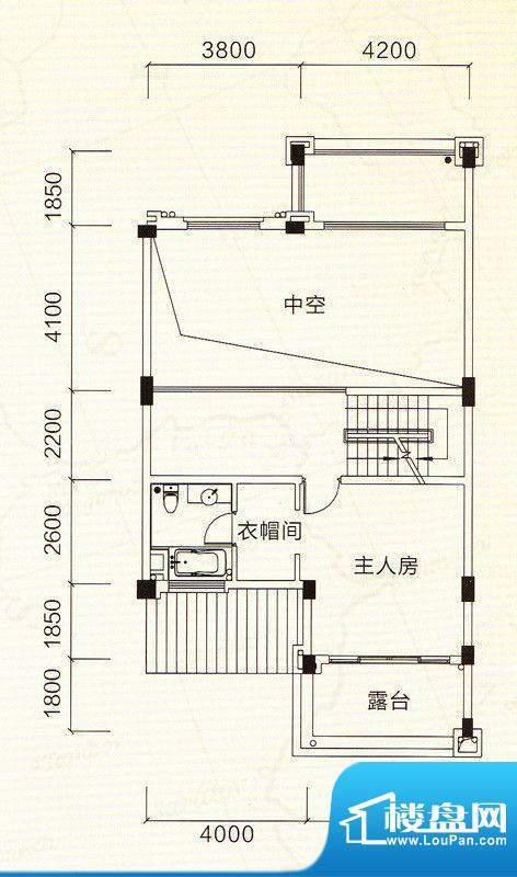 中澳滨河湾D型2层平面积:196.13m平米