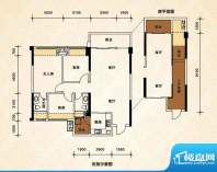 泓基城品2、3栋01单面积:115.96m平米