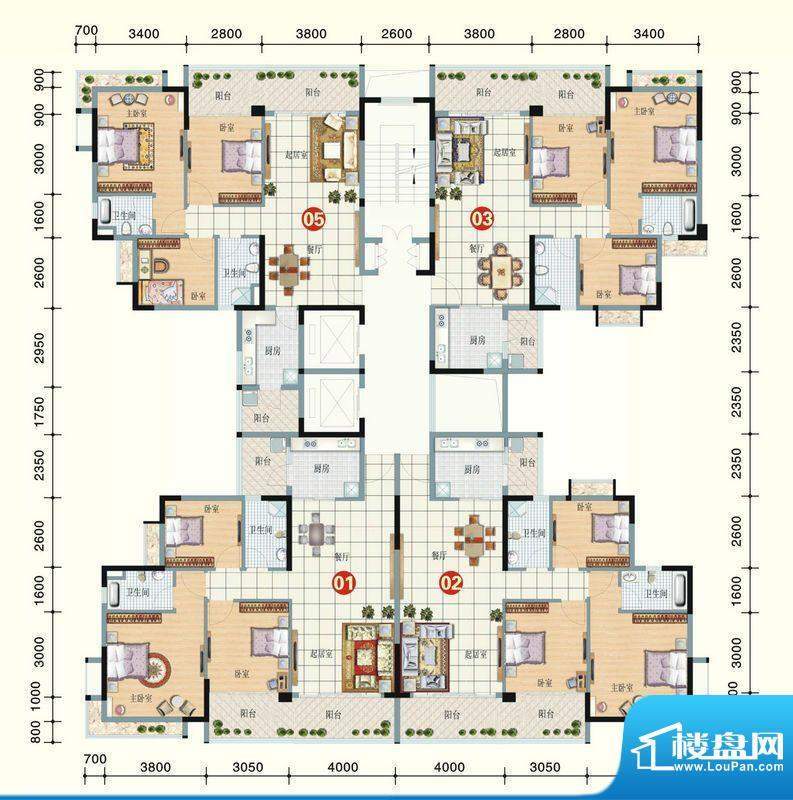 华盈四季阳光第6、7面积:0.00m平米