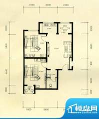 金盛瑞士花园C户型 面积:85.97m平米