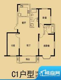 金盛瑞士花园C1户型面积:140.00m平米