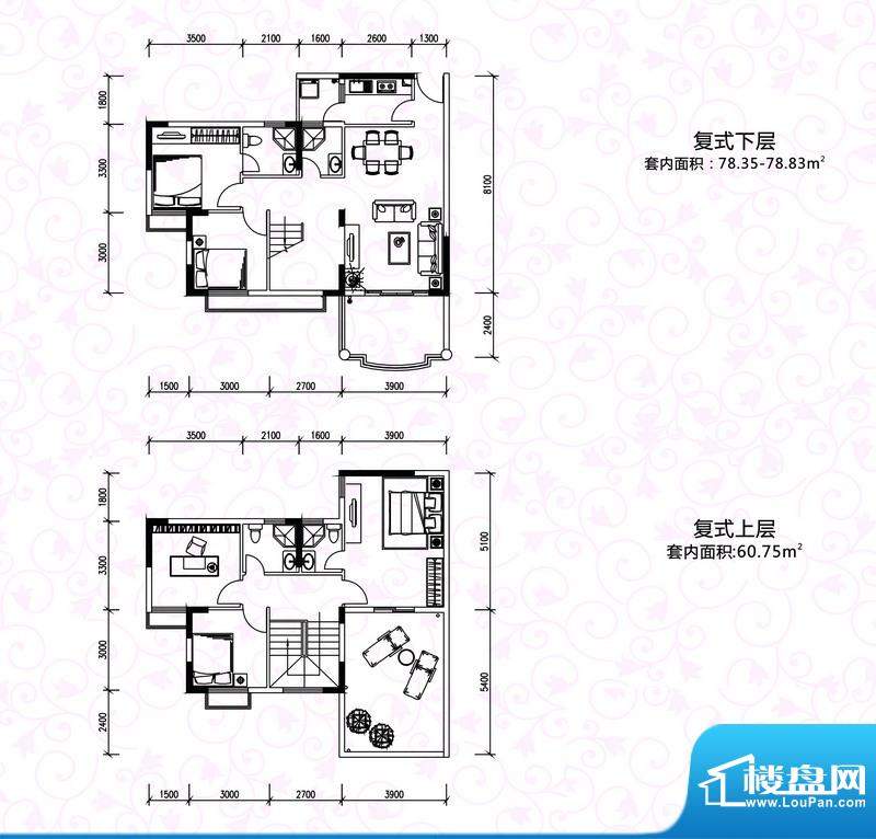 百花小镇三期8栋01房面积:164.11m平米