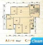 清苑丰景A1和C户型图面积:95.00m平米