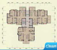 尚城二期9区1栋 3室面积:118.77m平米