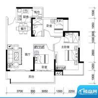 兰亭叙花园10栋01户面积:103.76m平米