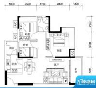 兰亭叙花园10栋05户面积:85.29m平米