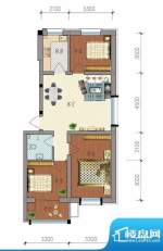 典雅居户型图 3室1厅面积:88.18m平米