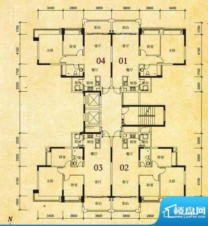 中澳世纪城23栋01、面积:79.61m平米