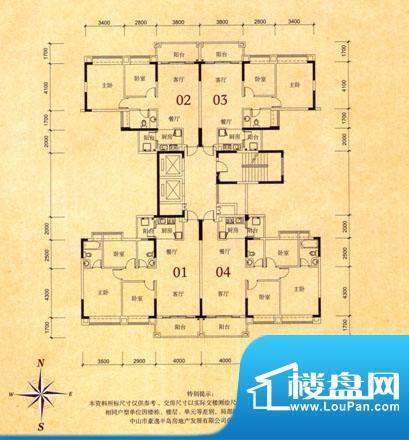 中澳世纪城28栋标准面积:102.96m平米