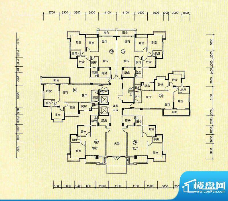 嘉怡华庭7栋户型图 面积:0.00m平米