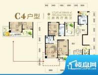 虹桥国际公寓C4户型面积:175.87m平米