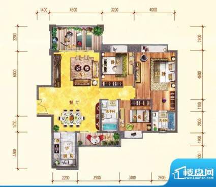 佛奥阳光花园72栋02面积:130.41m平米