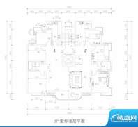 观澜国际B户型标准层面积:102.30m平米