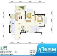 西江国际E型-二室二面积:0.00m平米