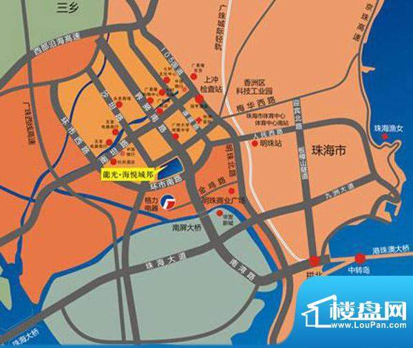 龙光海悦城邦交通图