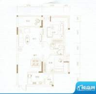 东城畔山6栋01-02户面积:75.99m平米