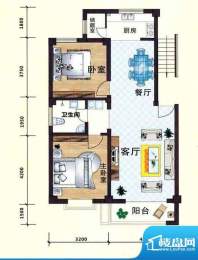 立业春城B户型 2室2面积:96.00m平米