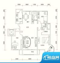 泰和地中海J户型图 面积:144.38m平米