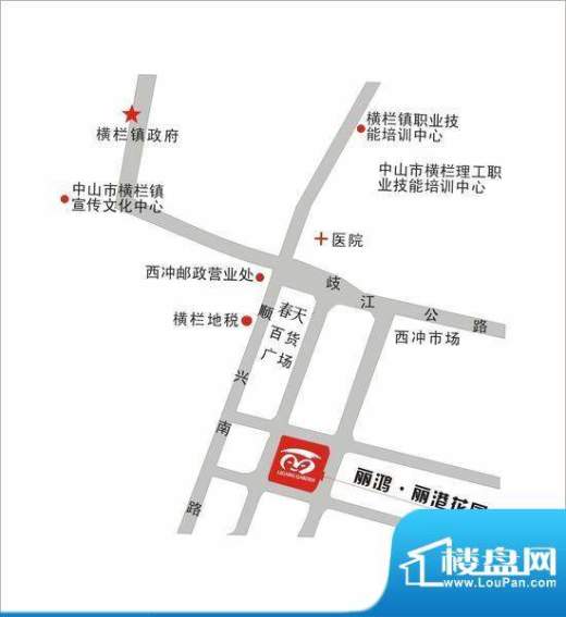丽港花园交通图