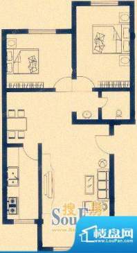 新新家园85平米 2室面积:85.00m平米